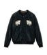 Lot No. TT15973-219 / Mid 1950s Style Acetate Quilted Souvenir Jacket ��WHITE TIGER�� �� ��DUELLING DRAGONS��