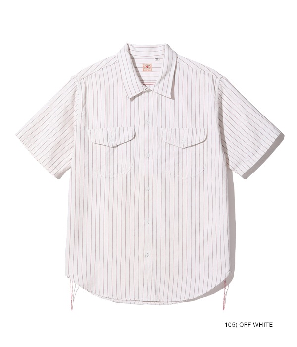 Lot No. SC38699 / COKE STRIPE WORK SHIRT (SHORT SLEEVE)