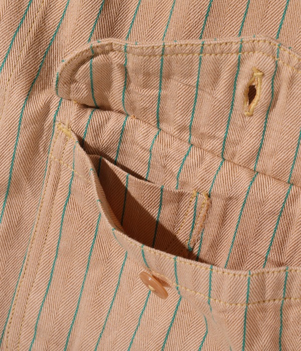 Lot No. SC38699 / COKE STRIPE WORK SHIRT (SHORT SLEEVE)