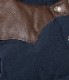 Lot No. SC15222 / LEATHER YOKE T/C DOWN VEST