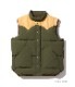 Lot No. SC15222 / LEATHER YOKE T/C DOWN VEST