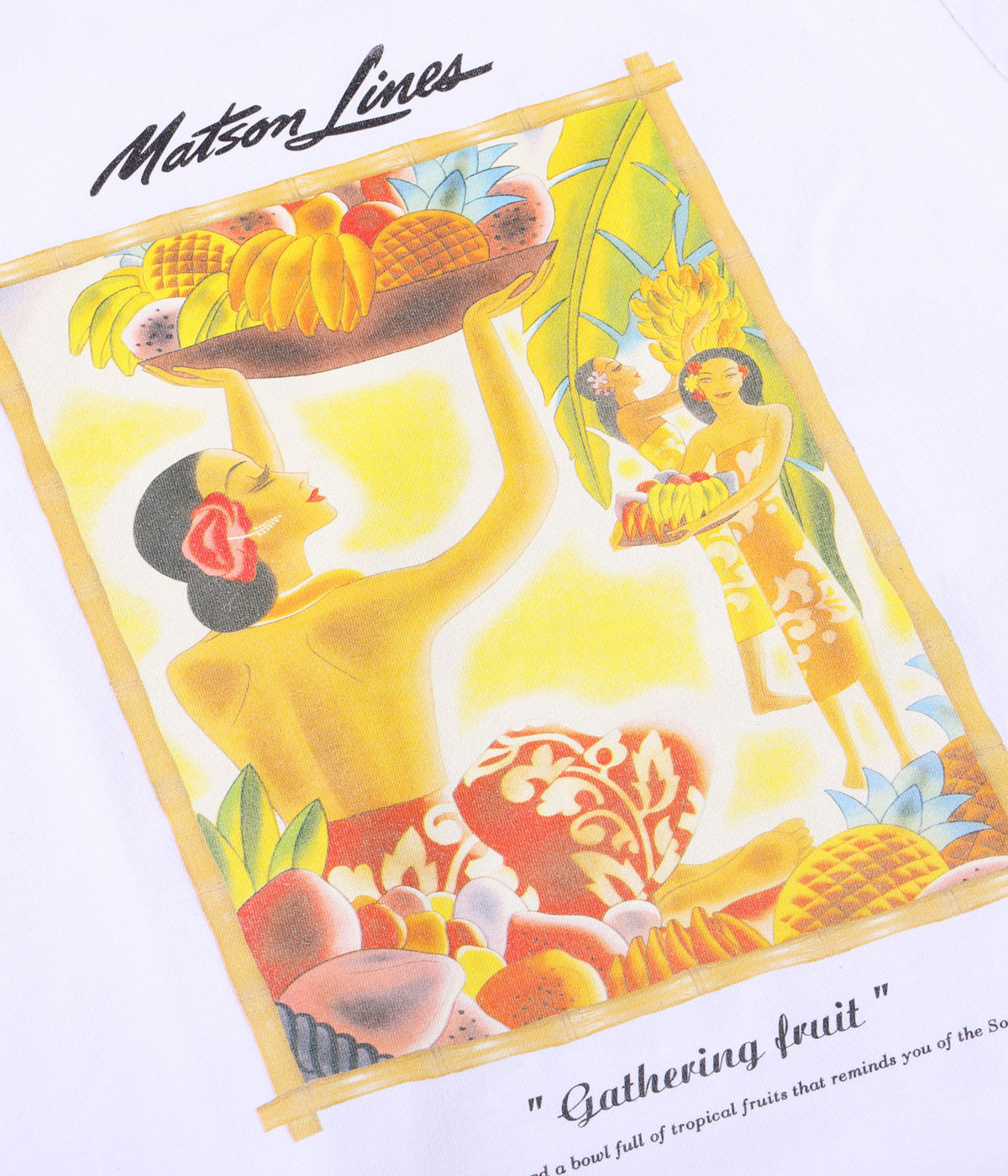 Lot No. SS79351 / SUNSURF PRINT T-SHIRTS GATHERING FRUIT