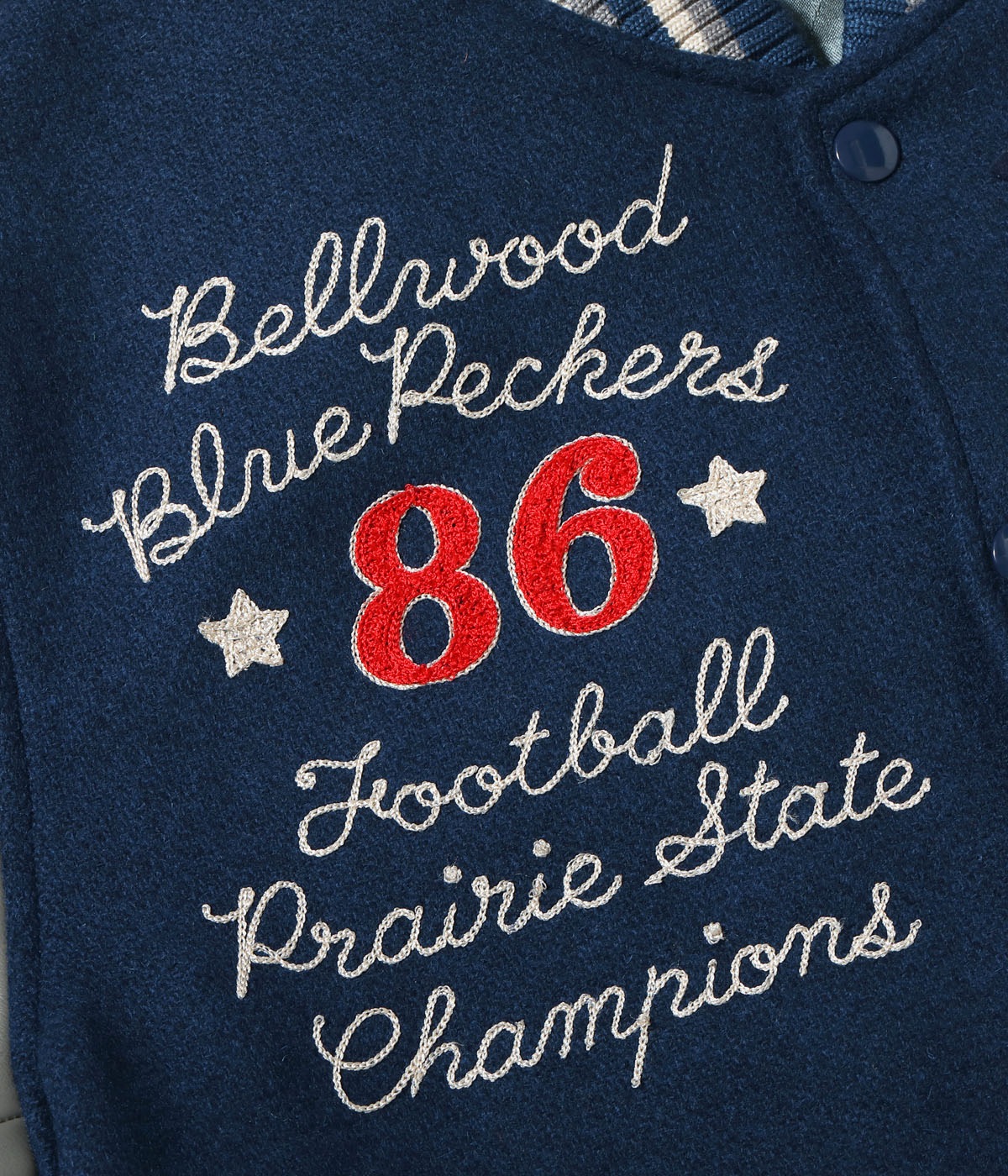 2025ǯ115 / Lot No. WV15783-128 / 30oz. WOOL MELTON AWARD JACKET BLUE PECKERS (NAVY)