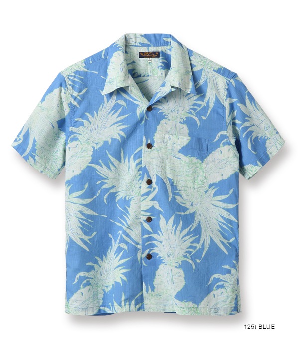 Lot No. SS38407 / COTTON LINEN SLUBYARN OPEN SHIRTS ��ISLAND PINEAPPLE��