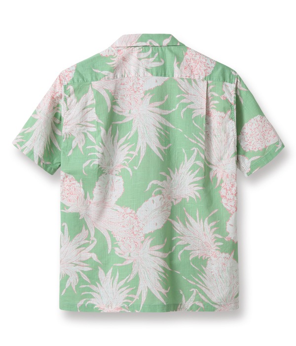 Lot No. SS38407 / COTTON LINEN SLUBYARN OPEN SHIRTS ��ISLAND PINEAPPLE��