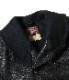Lot No. BR80656 / WILLIAM GIBSON COLLECTION BLACK MACKINAW COAT BUFFALO HIDE
