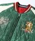 Lot No. TT15791-145 / Early 1950s Style Acetate Quilted Souvenir Jacket ��JAPAN MAP�� �� ��GOLD DRAGON��