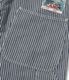Lot No. SC52640 / FICTION ROMANCE 6oz. INDIGO STRIPE DOUBLE KNEE SHORTS