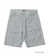 Lot No. SC52640 / FICTION ROMANCE 6oz. INDIGO STRIPE DOUBLE KNEE SHORTS