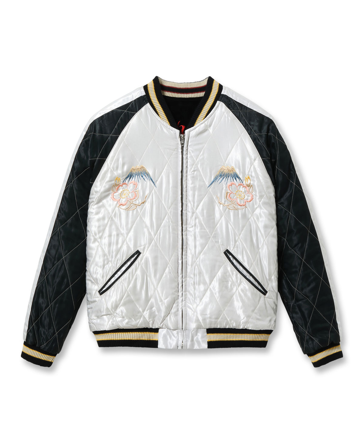 2026ǯ10��16������ / Lot No. TT15974-119 / Mid 1950s Style Velveteen Souvenir Jacket ��RED TIGER�� �� ��LANDSCAPE��