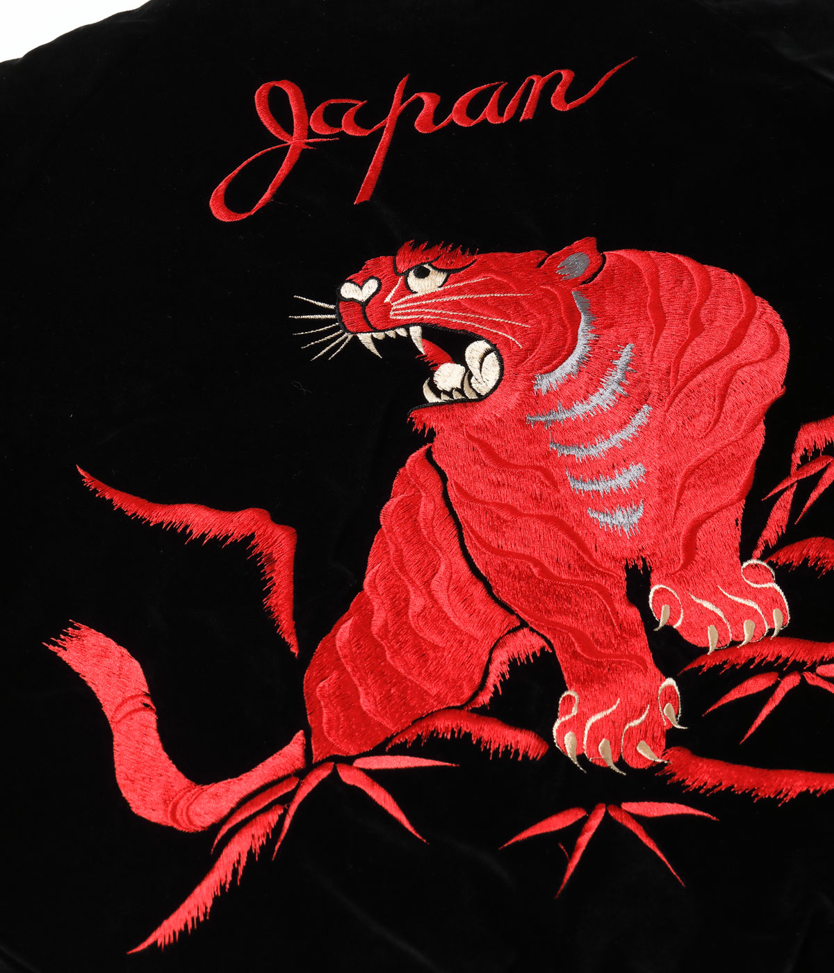 2026ǯ10��16������ / Lot No. TT15974-119 / Mid 1950s Style Velveteen Souvenir Jacket ��RED TIGER�� �� ��LANDSCAPE��