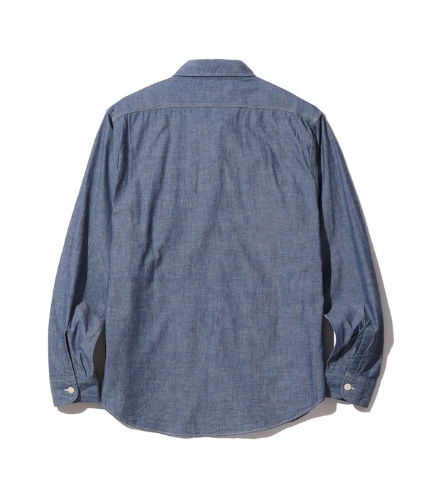 Lot No. SC27850 / BLUE CHAMBRAY WORK SHIRT (LONG SLEEVE)