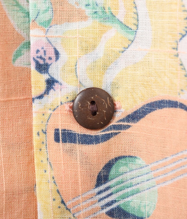 Lot No. SS38408 / COTTON LINEN SLUBYARN OPEN SHIRTS MACINTOSH UKULELE