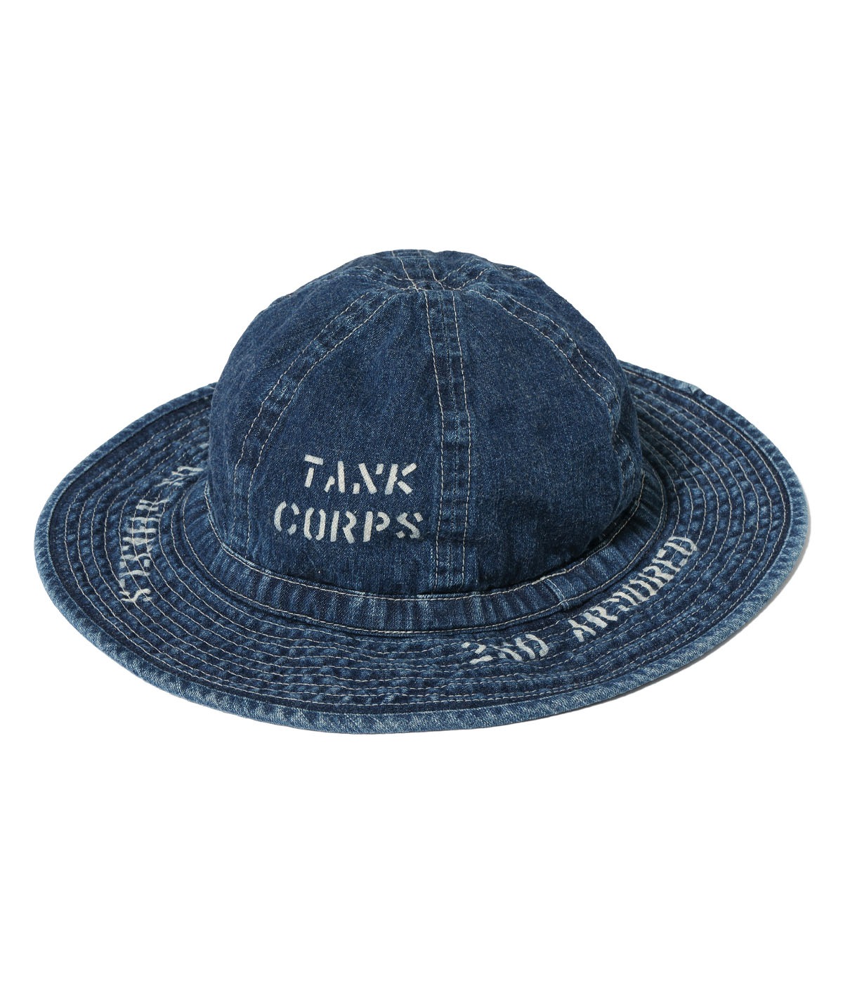 Lot No. BR02850 / HAT, WORKING, DENIM VINTAGE WASHED STENCIL