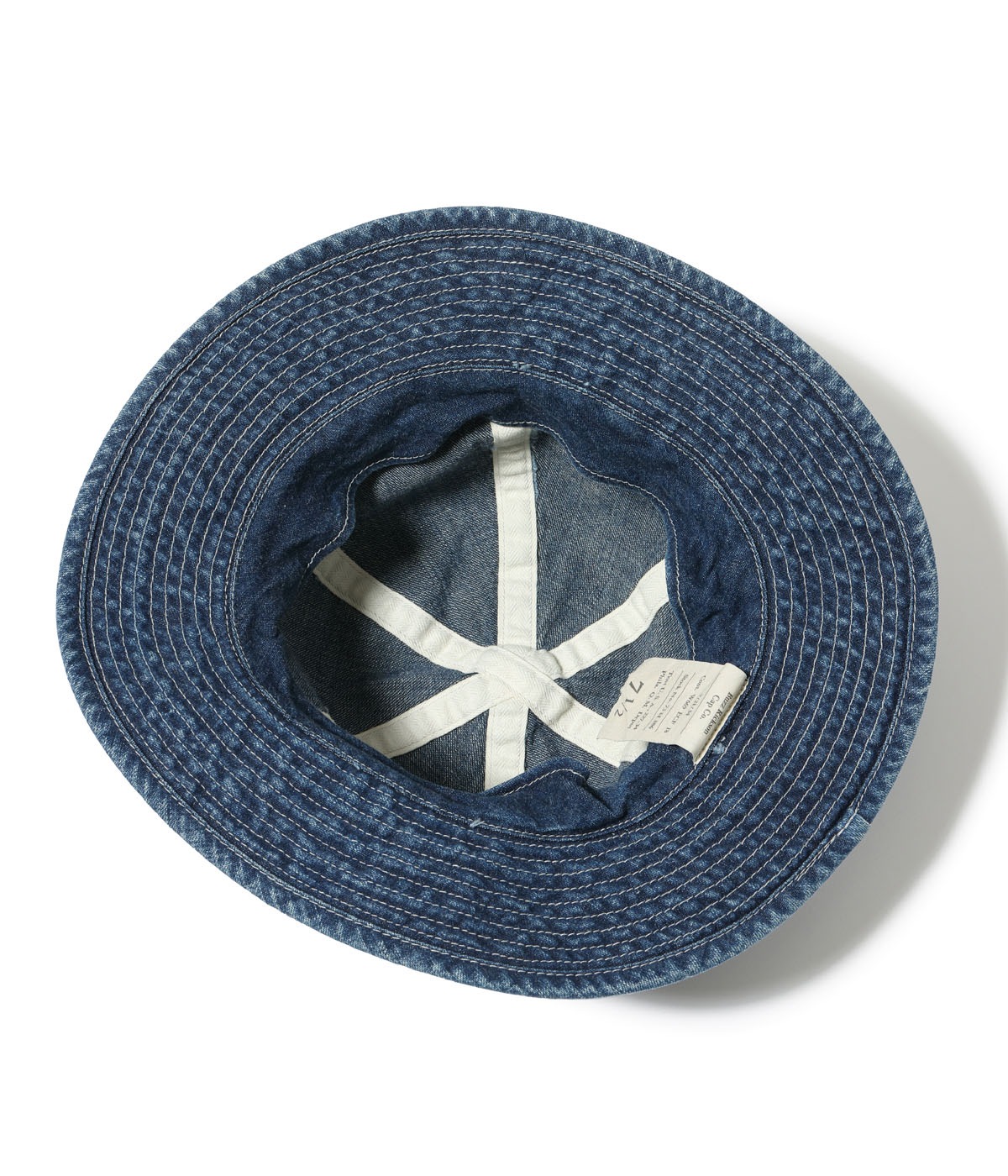 Lot No. BR02850 / HAT, WORKING, DENIM VINTAGE WASHED STENCIL