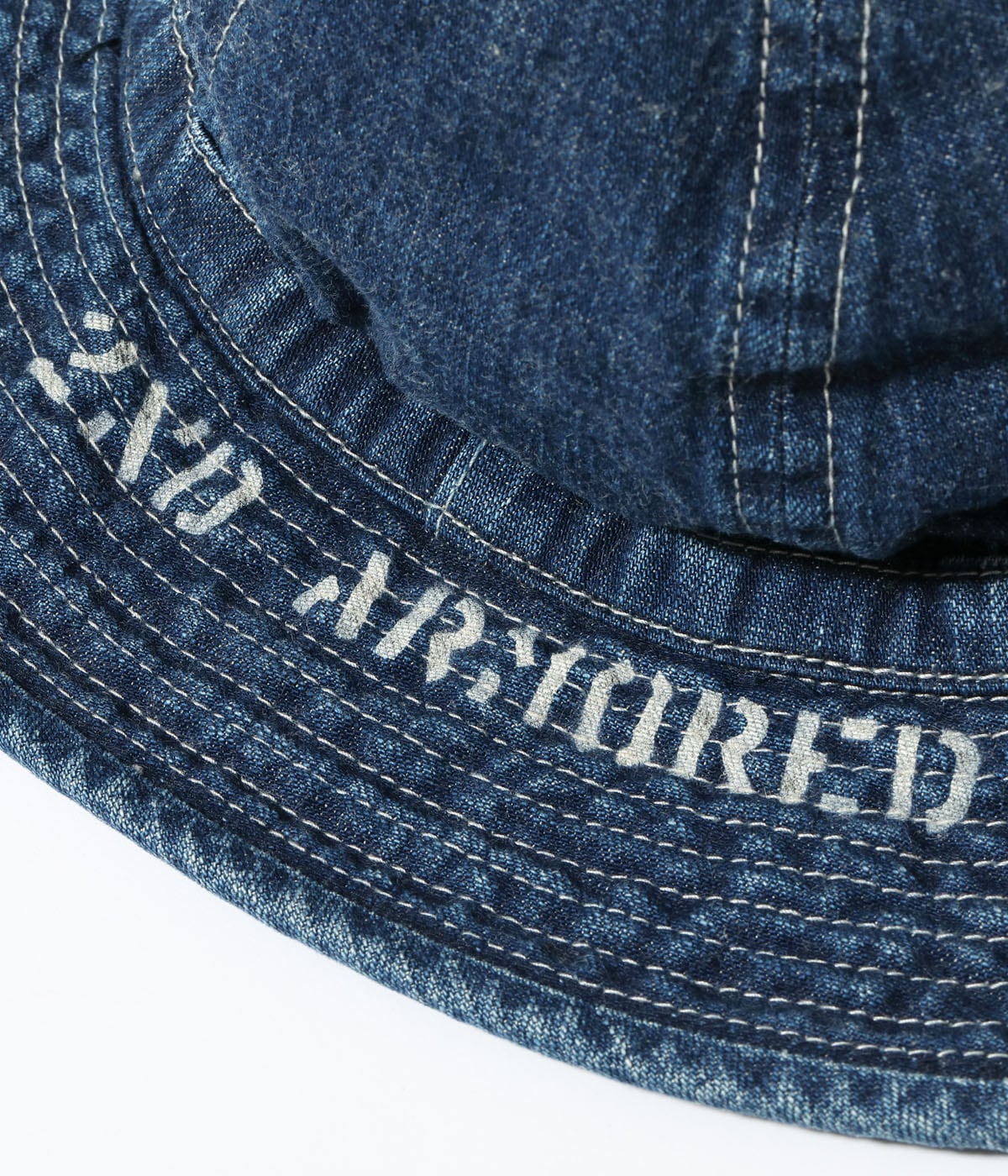 Lot No. BR02850 / HAT, WORKING, DENIM VINTAGE WASHED STENCIL