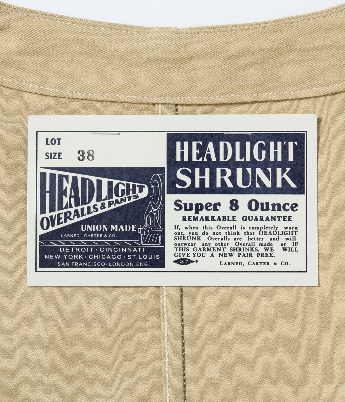 Lot No. HD15909 / HEADLIGHT 10oz. RANDOM HBT WORK VEST
