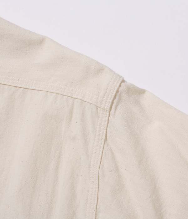 Lot No. SC27851 / WHITE CHAMBRAY WORK SHIRT (LONG SLEEVE)