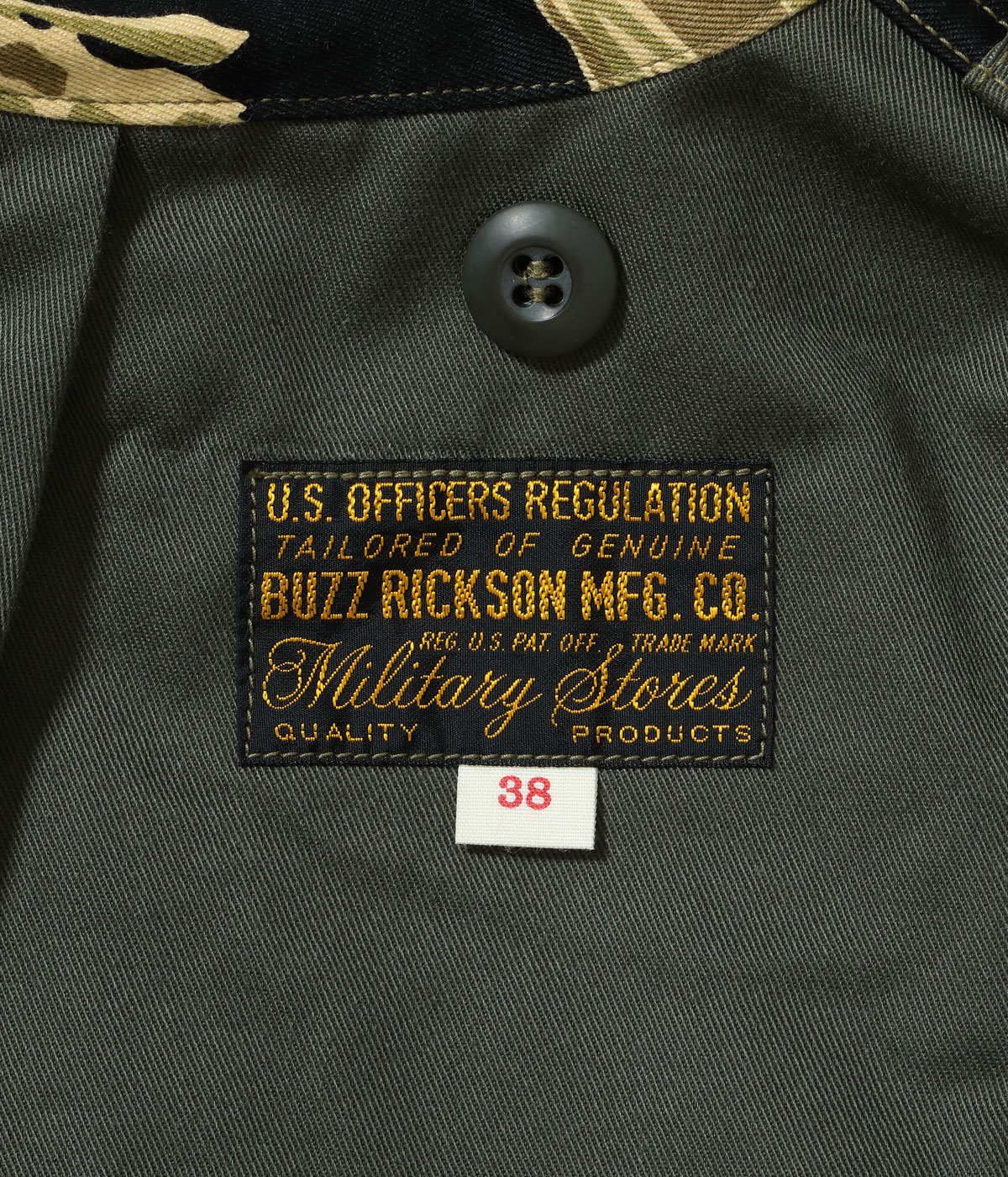 Lot No. BR15885 / JACKET, MAN'S FIELD, M-65 TIGER CAMOUFLAGE CIVILIAN MODEL