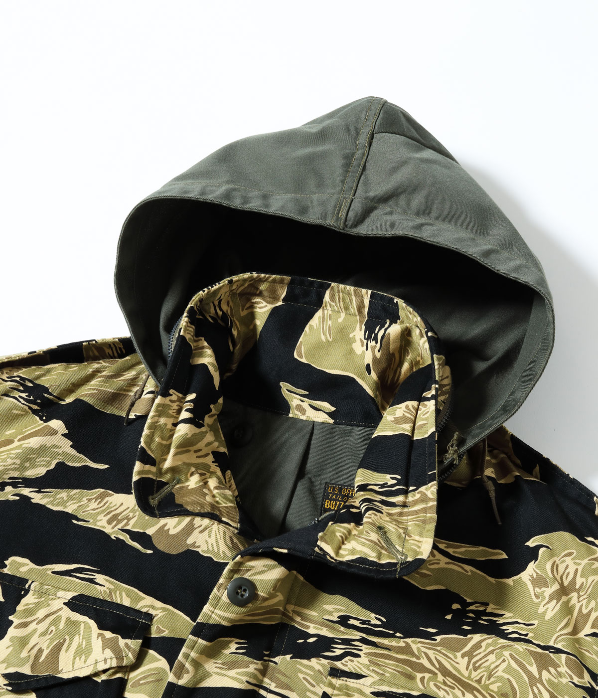 Lot No. BR15885 / JACKET, MAN'S FIELD, M-65 TIGER CAMOUFLAGE CIVILIAN MODEL