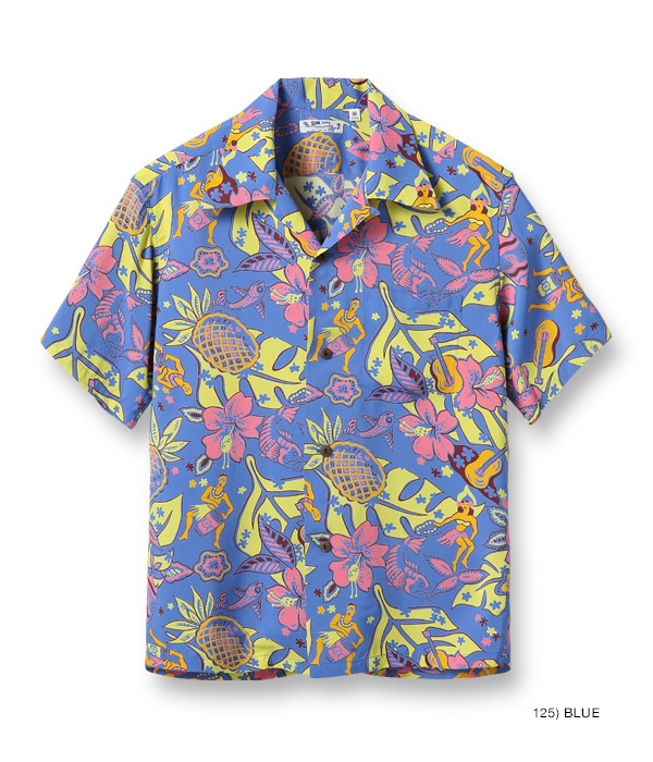 Lot No. SS38808 / RAYON HAWAIIAN SHIRT ��TIME TO LUAU��