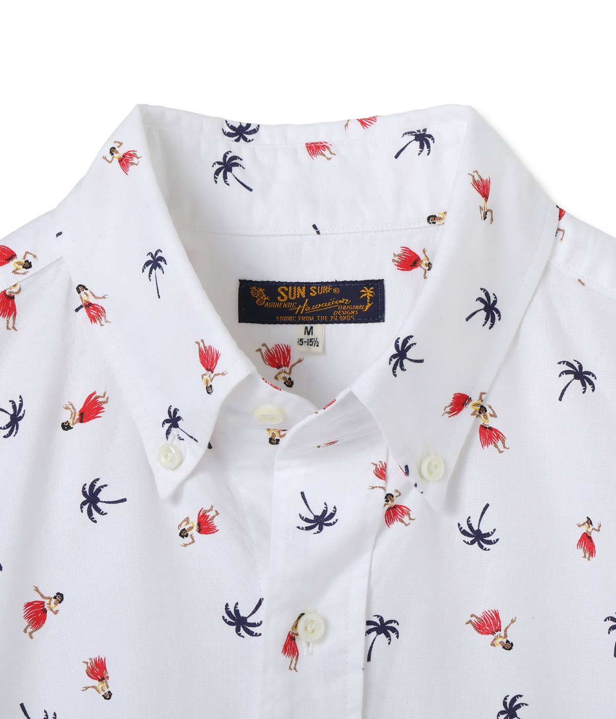 Lot No. SS39282 / COTTON OXFORD B.D. SHIRT HULA DANCER
