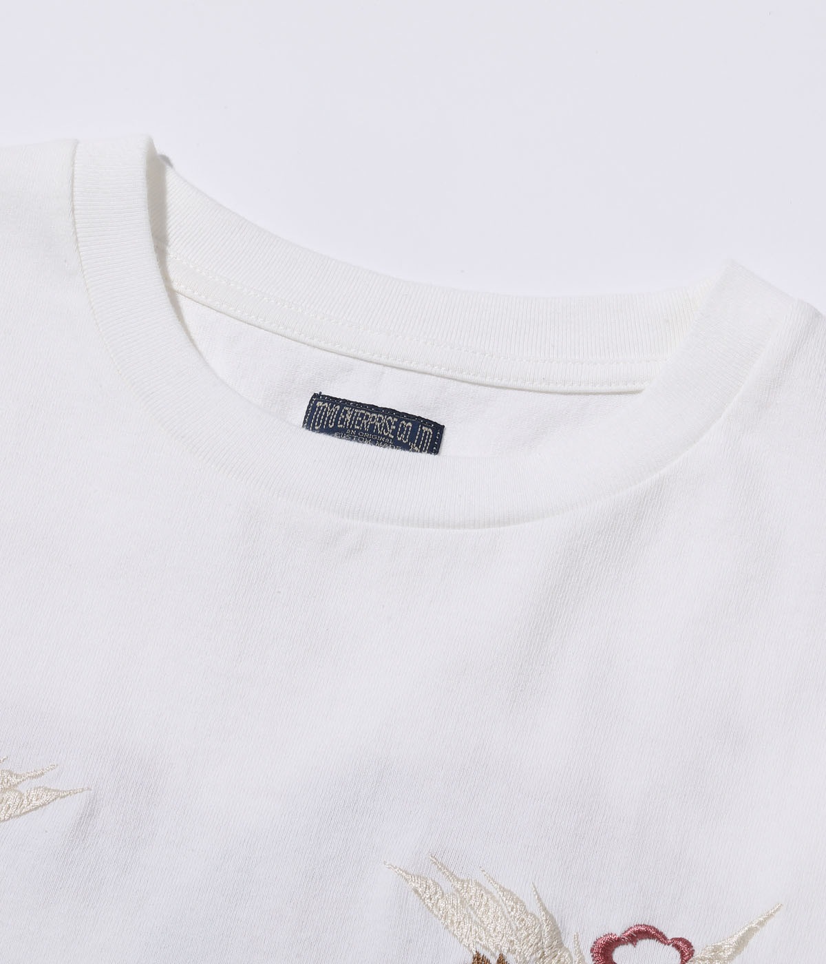 Lot No. TT79392 / SUKA T-SHIRT EMBROIDERED ��EAGLE & Mt. FUJI��