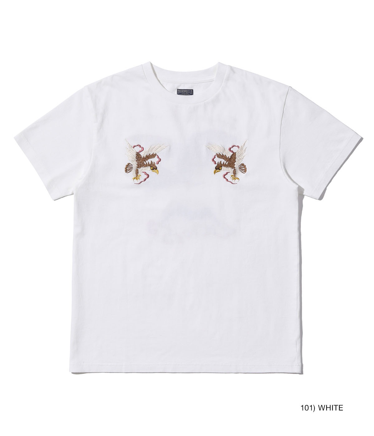 Lot No. TT79392 / SUKA T-SHIRT EMBROIDERED ��EAGLE & Mt. FUJI��