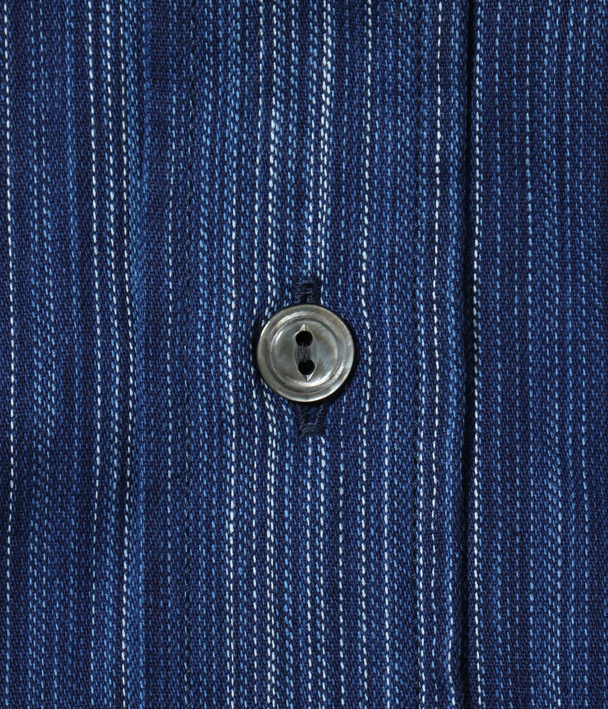 Lot No. SC29396 / FICTION ROMANCE 5.5oz. INDIGO STRIPE WORK SHIRT