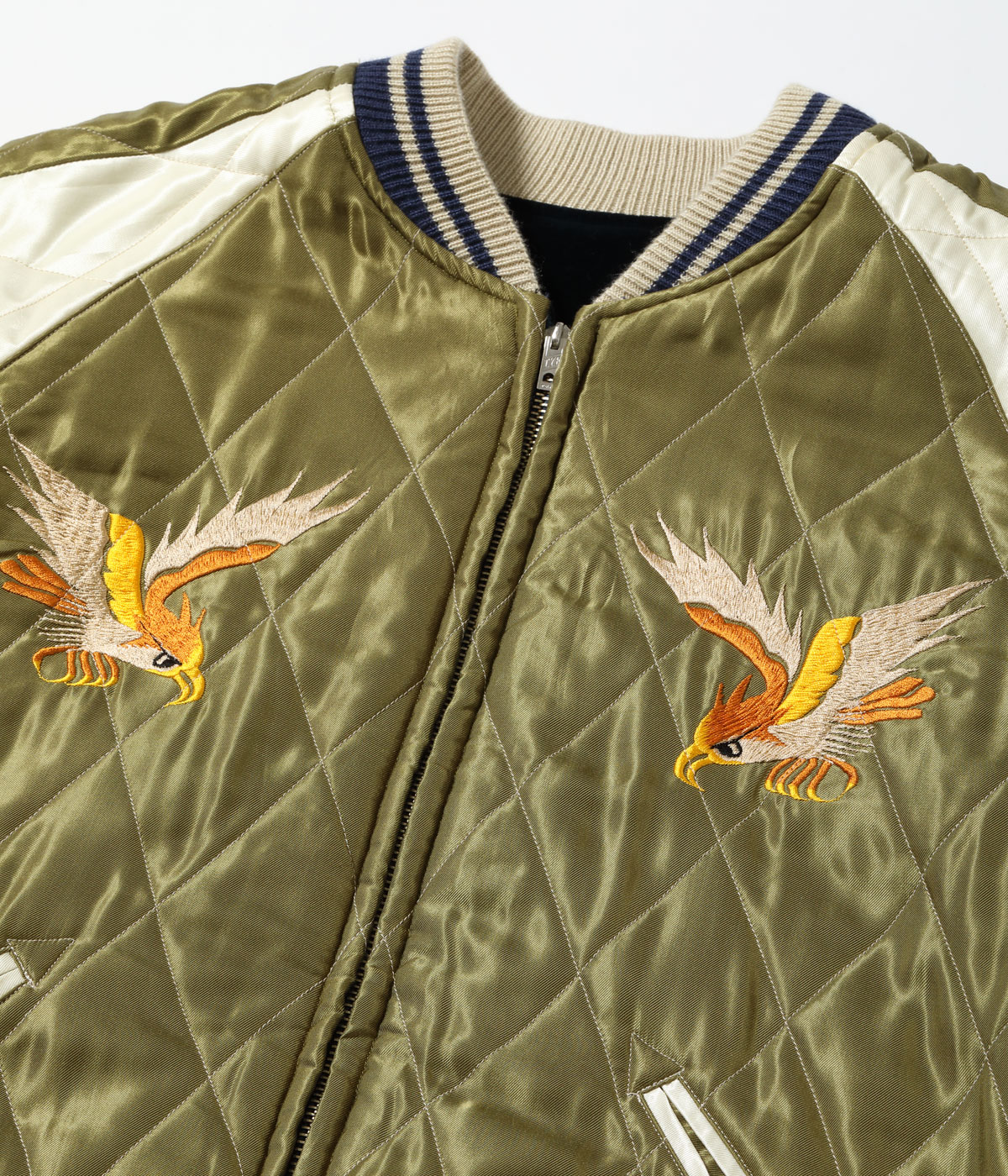 2026ǯ10��16������ / Lot No. TT15974-128 / Mid 1950s Style Velveteen Souvenir Jacket ��WHITE DRAGON�� �� ��JAPAN MAP��