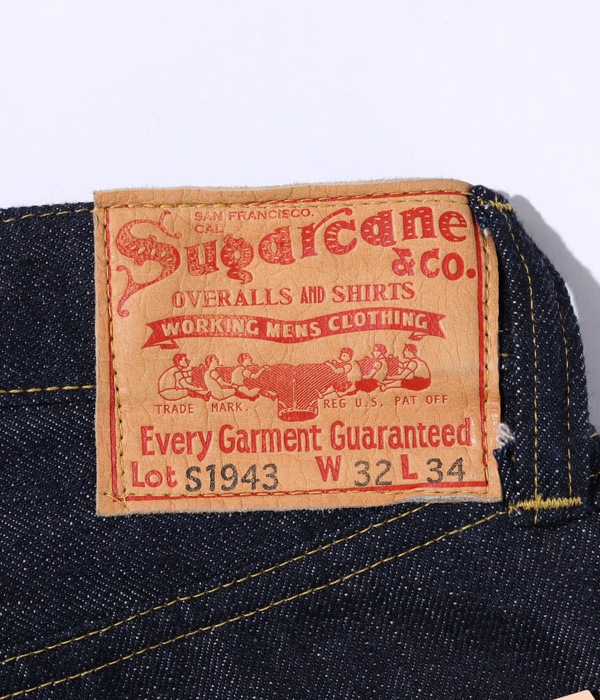 Lot No. SC49009 / SUGAR CANE Super Denim Collectibles #09 13.5oz. BLUE DENIM WAIST OVERALLS S1943 MODEL