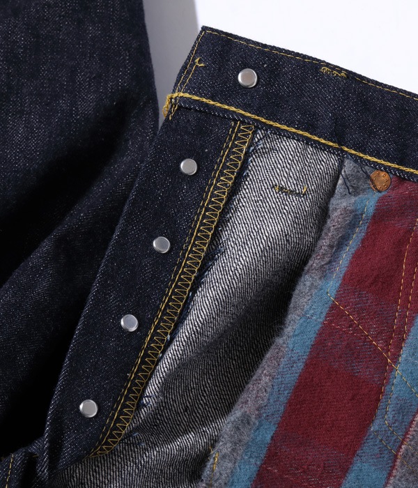 Lot No. SC49009 / SUGAR CANE Super Denim Collectibles #09 13.5oz. BLUE DENIM WAIST OVERALLS S1943 MODEL