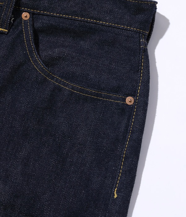 Lot No. SC49009 / SUGAR CANE Super Denim Collectibles #09 13.5oz. BLUE DENIM WAIST OVERALLS S1943 MODEL