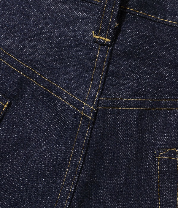 Lot No. SC49009 / SUGAR CANE Super Denim Collectibles #09 13.5oz. BLUE DENIM WAIST OVERALLS S1943 MODEL