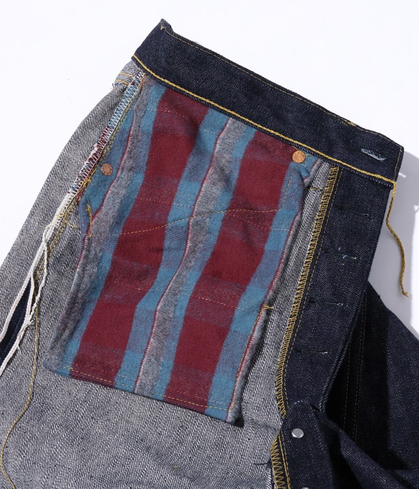 Lot No. SC49009 / SUGAR CANE Super Denim Collectibles #09 13.5oz. BLUE DENIM WAIST OVERALLS S1943 MODEL