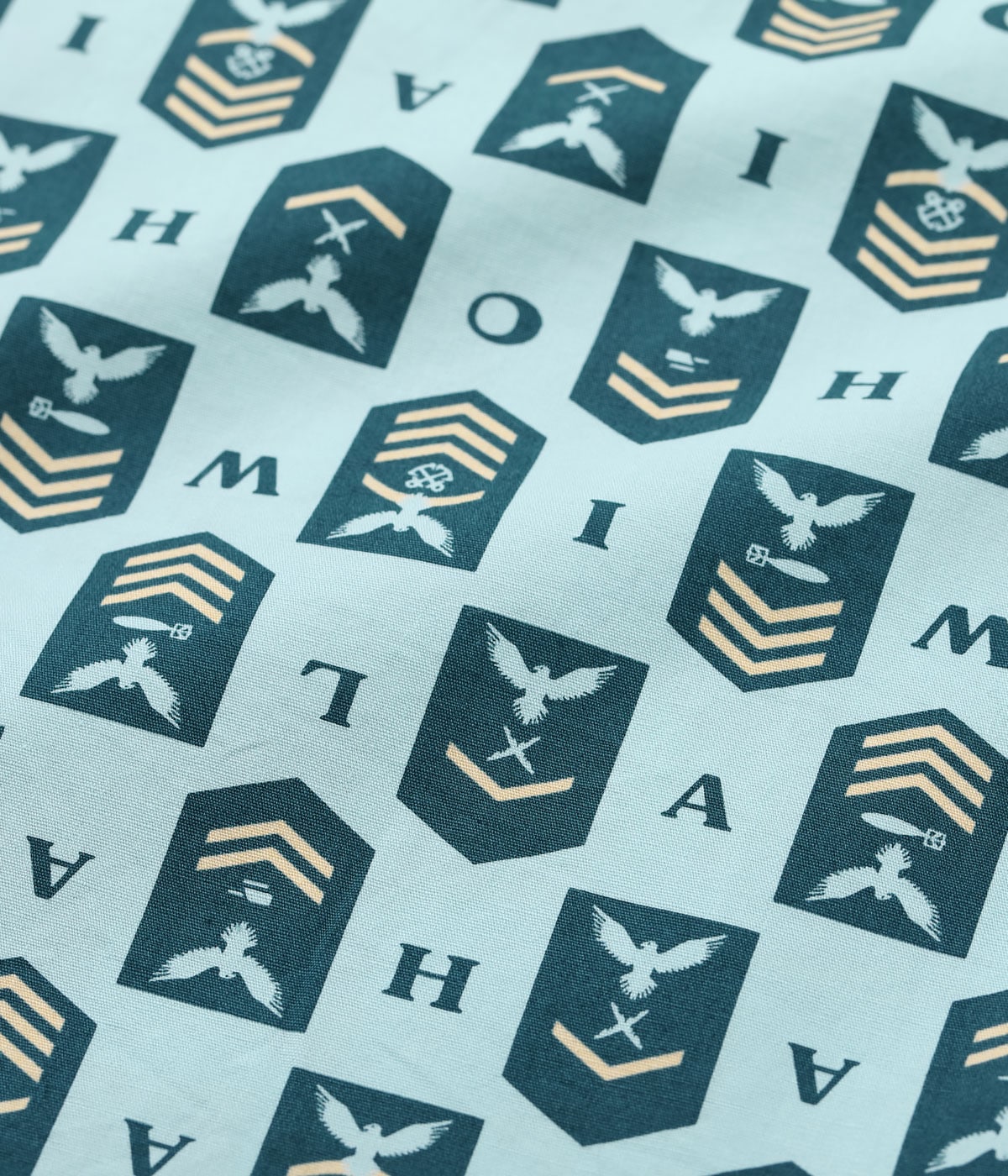 Lot No. SS39697 / COTTON BROAD HAWAIIAN SHIRT ��NAVY'S CHEVRON��