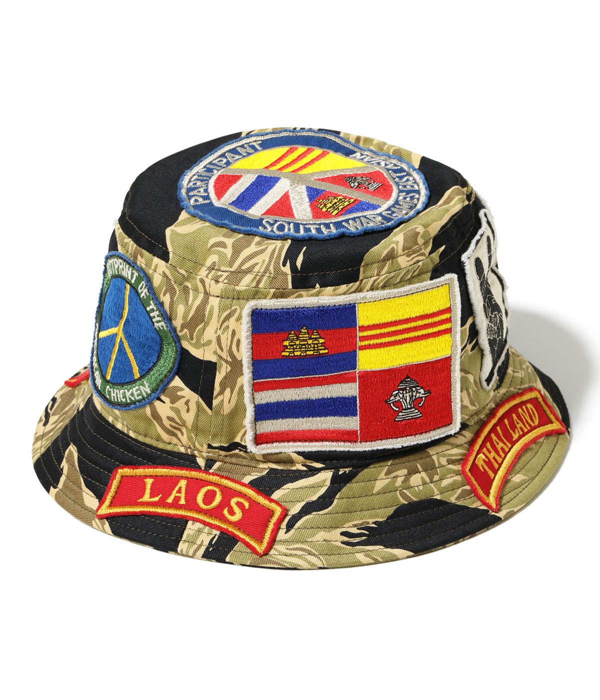 Lot No. BR02882 / GOLD TIGER STRIPE HAT CUSTOM MODEL