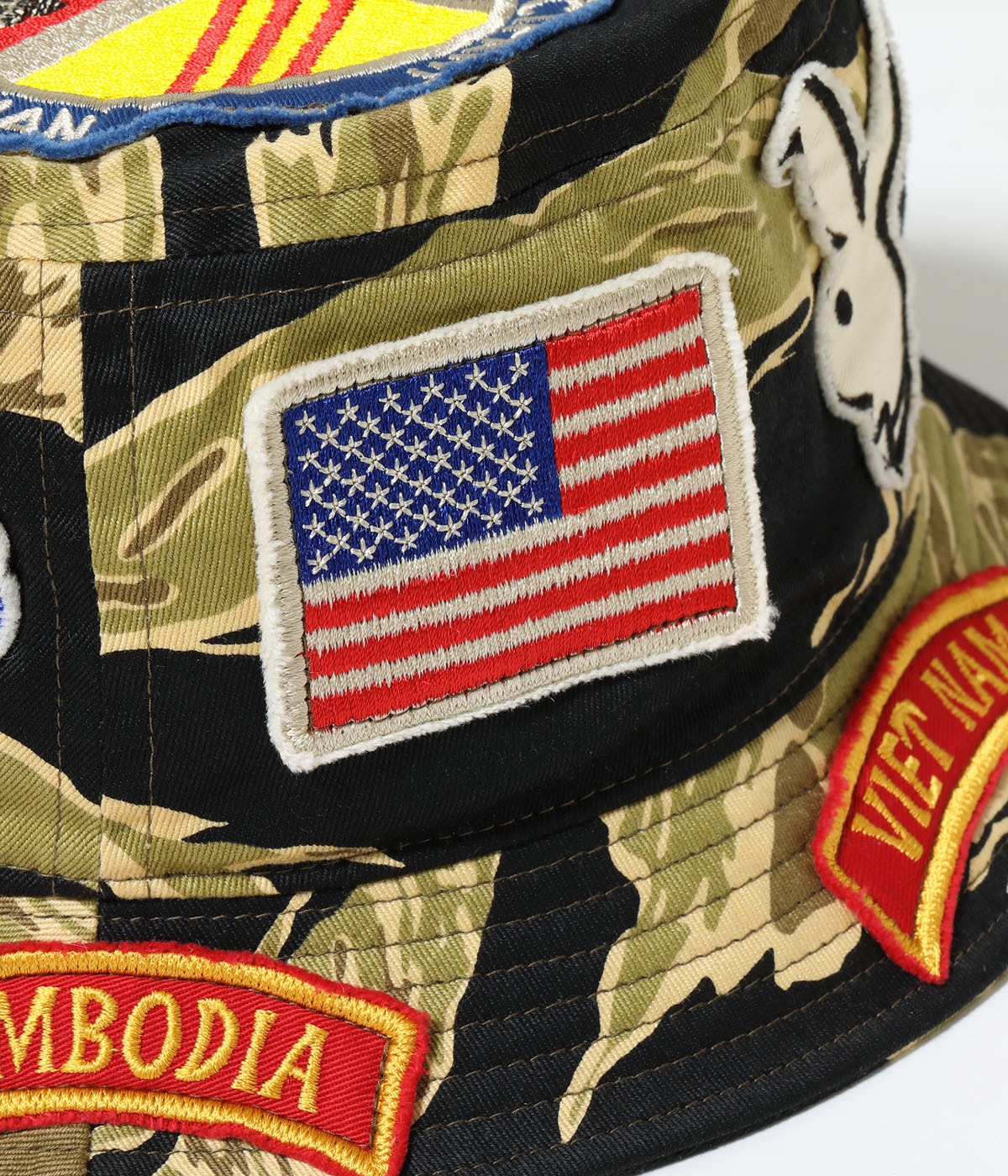 Lot No. BR02882 / GOLD TIGER STRIPE HAT CUSTOM MODEL