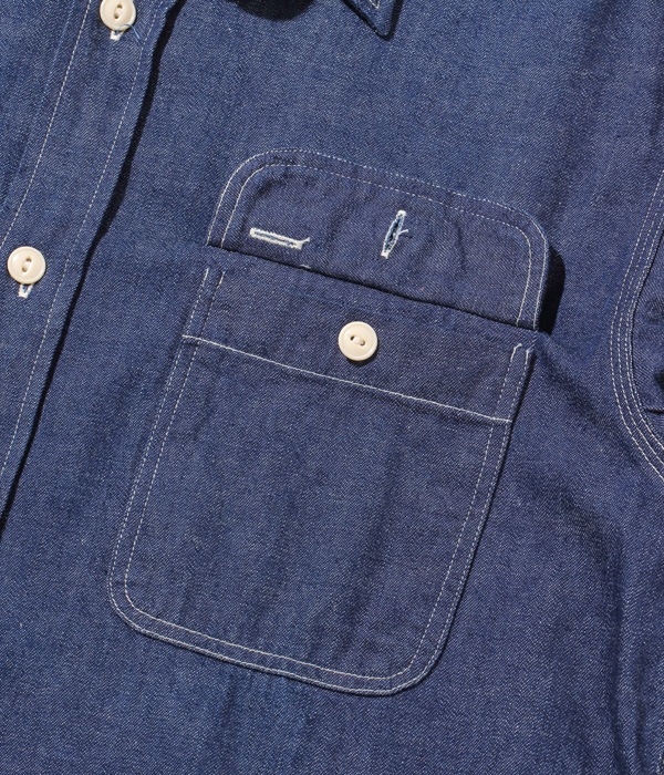 Lot No. SC27852 / BLUE DENIM WORK SHIRT