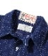 Lot No. SC38702 / FICTION ROMANCE 4.5oz. INDIGO "CASINO STRIPE" WORK SHIRT (SHORT SLEEVE)