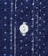Lot No. SC38702 / FICTION ROMANCE 4.5oz. INDIGO "CASINO STRIPE" WORK SHIRT (SHORT SLEEVE)