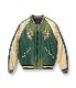 Lot No. TT14896-145 / Mid 1950s Style Acetate Souvenir Jacket ��DUELLING DRAGONS�� �� ��WHITE TIGER�� (AGING MODEL)