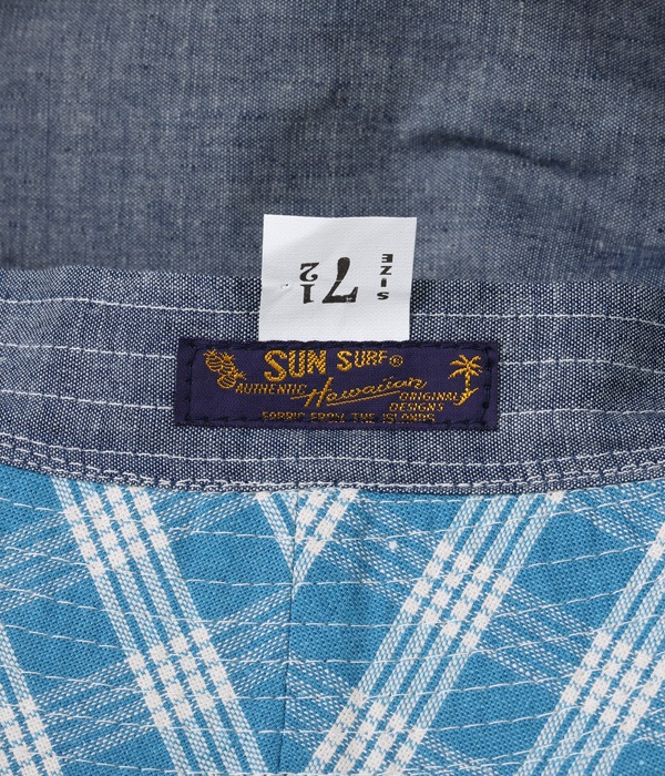 Lot No. SS02743 / SUN SURF PALAKA CHECK HAT