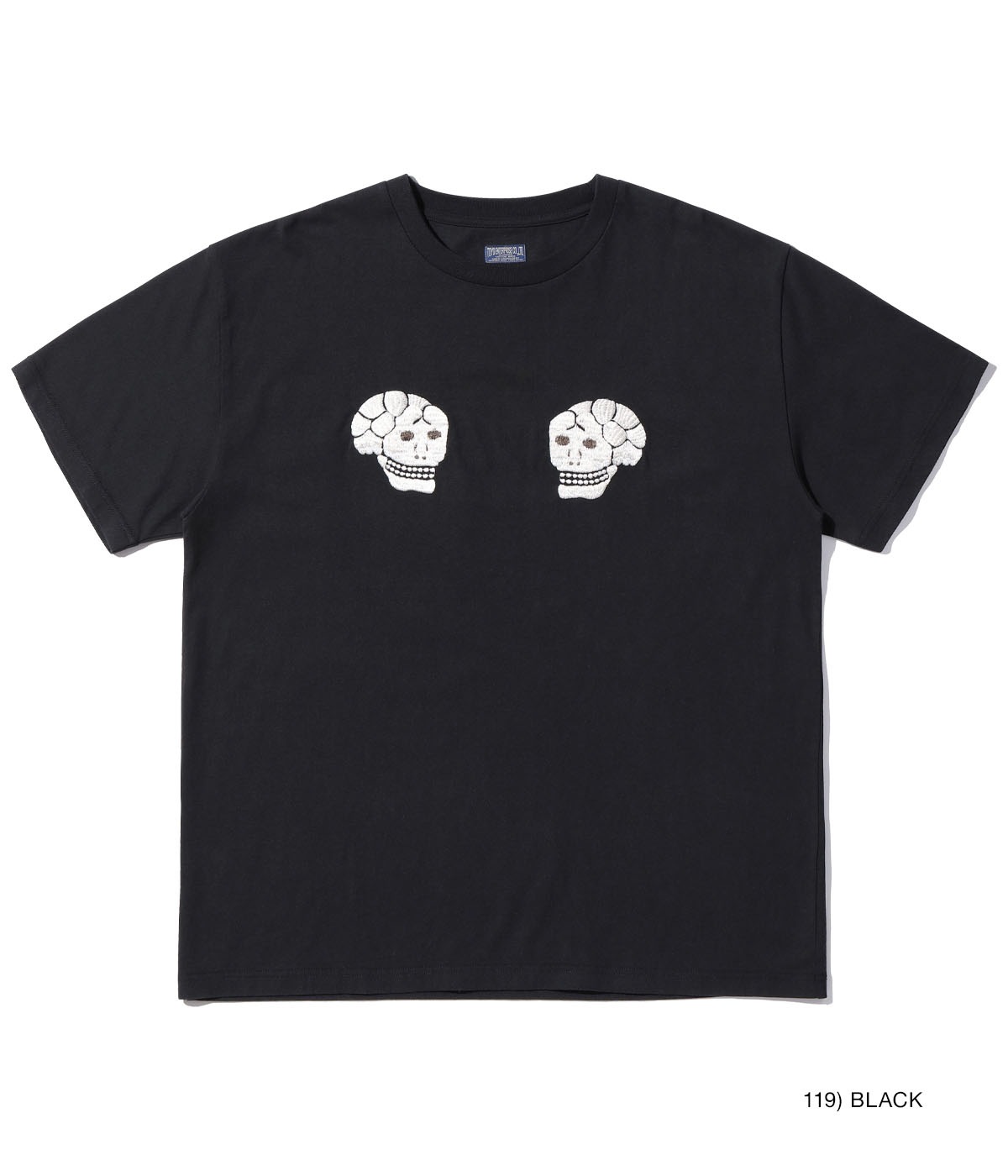 Lot No. TT79393 / SUKA POCKET T-SHIRT EMBROIDERED SKULL & SNAKE