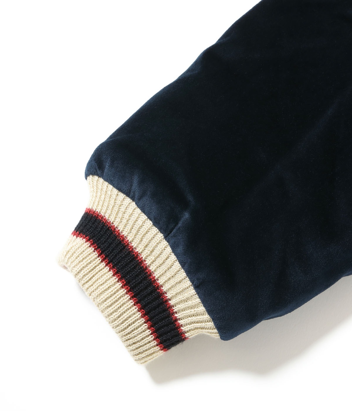 Lot No. TT15544-128 / Late 1950s Style Velveteen Souvenir Jacket MOUNTAIN GOAT  ALASKAN FLAG