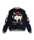 Lot No. TT15544-128 / Late 1950s Style Velveteen Souvenir Jacket MOUNTAIN GOAT  ALASKAN FLAG