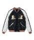 Lot No. TT15544-128 / Late 1950s Style Velveteen Souvenir Jacket MOUNTAIN GOAT  ALASKAN FLAG