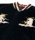 Lot No. TT15544-128 / Late 1950s Style Velveteen Souvenir Jacket MOUNTAIN GOAT  ALASKAN FLAG
