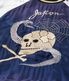 Lot No. TT15793-128 / Mid 1950s Style Acetate Souvenir Jacket SNAKE & SKULL  DRAGON HEAD (AGING MODEL)