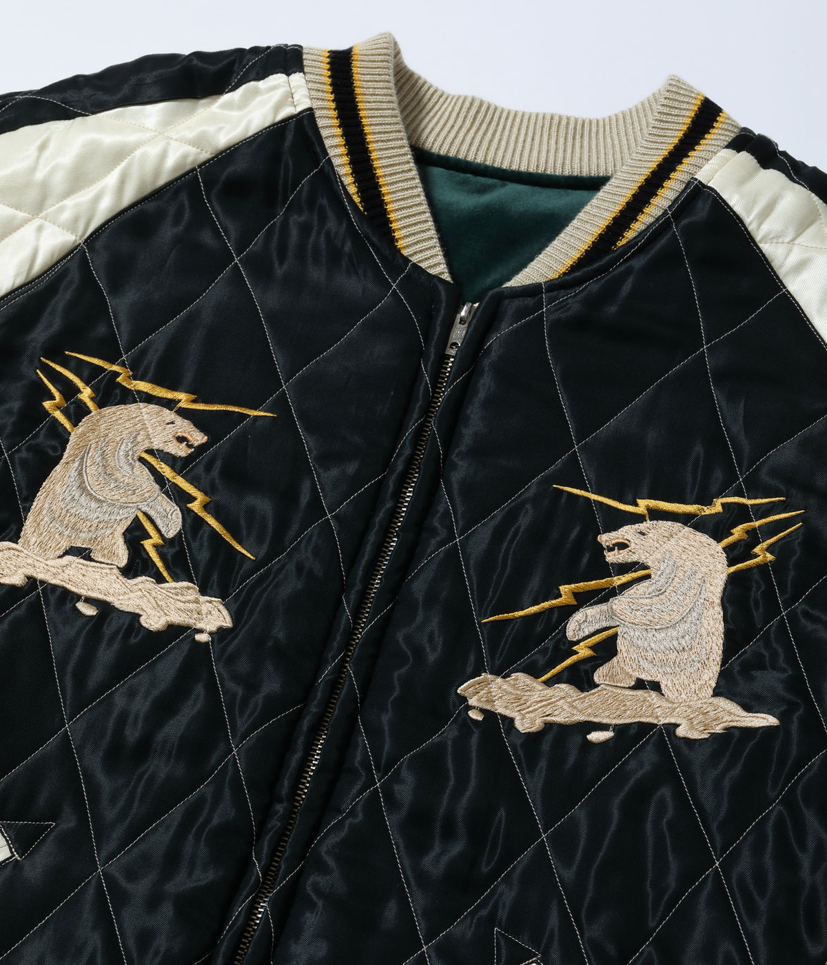2026ǯ��������ͽ�� / Lot No. TT15974-145 / Late 1950s Style Velveteen Souvenir Jacket ��POLAR BEAR�� �� ��ALASKA MAP��